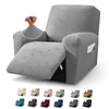 JIVINER Recliner Chair Covers, Jacquard 3 Piece Slipcovers for Recliner