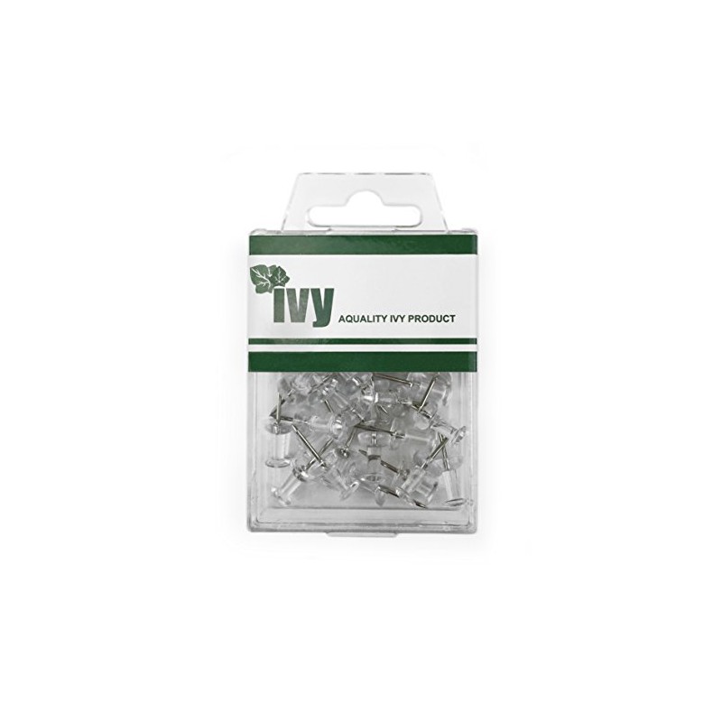 Ivy Stationery - Clear Push Pins Map Pins- Pack of
