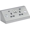 Knightsbridge Under Cabinet 13A 2G Socket with Dual USB A+C