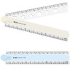 Ershyi 2 Pcs Ruler 30cm Folding, Transparent Foldable Ruler, Plastic