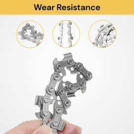 Spendeal [3 Pack] 14 Inch Mini Chainsaw Chain, Replacement Chains for Cordless Electric Portable Mini Chainsaw, Guide Saw Chain for Wood Branch Cutting Mini Chainsaws