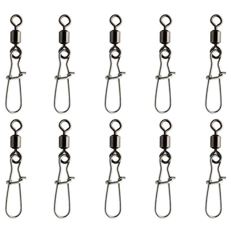 Spro Rolling Swivel with Fast Lock Snap - 10 Swivels,