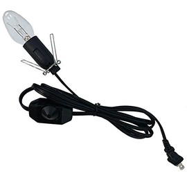 Hypnotic Gems Gallery: Premium UL Listed Cord w/Dimmer Switch and Bulb for Salt Lamps, Pumpkins, Christmas Villages, and More