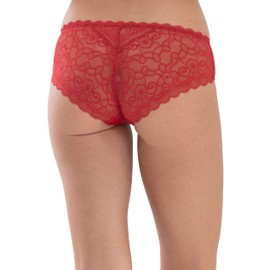 Mey Women 79803-410 Women's Allegra Ruby Red Solid Colour Lace Knickers Panty Full Brief 14
