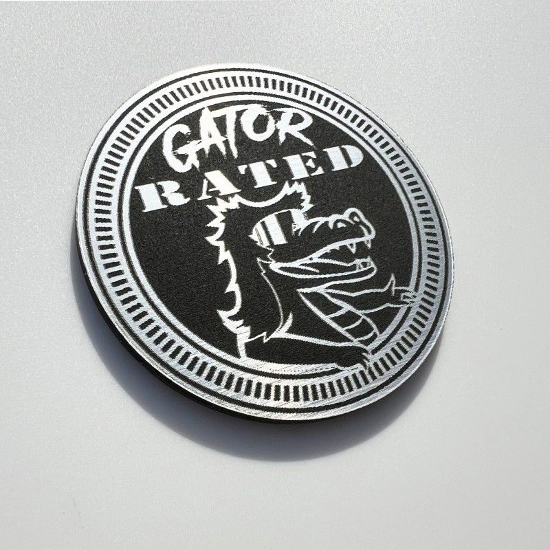 FMSgear Pair (2) GATOR Rated Fender Badges fits JEEP WRANGLER