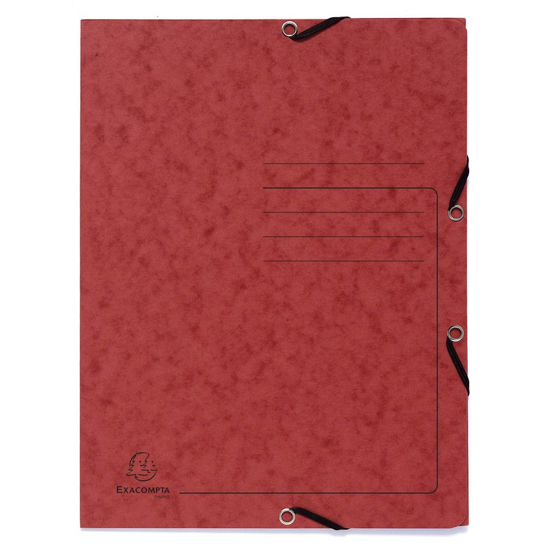 Exacompta - Ref 55432E - Elasticated 3-Flap Folder - 240