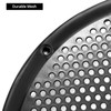 QWORK 4-Pack 8'' Black Plastic Audio Speaker Cover, Durable Subwoofer