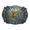 COOLLA Belt Buckle for Men- Initial Letters ABCDEFG to Z