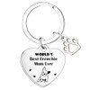 Nfyxcaz Frenchie Keyring French Bulldog Gifts for Dog Lovers Dog