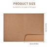 Pack of 10 Folder with Pocket A4, Kraft Document Folder,