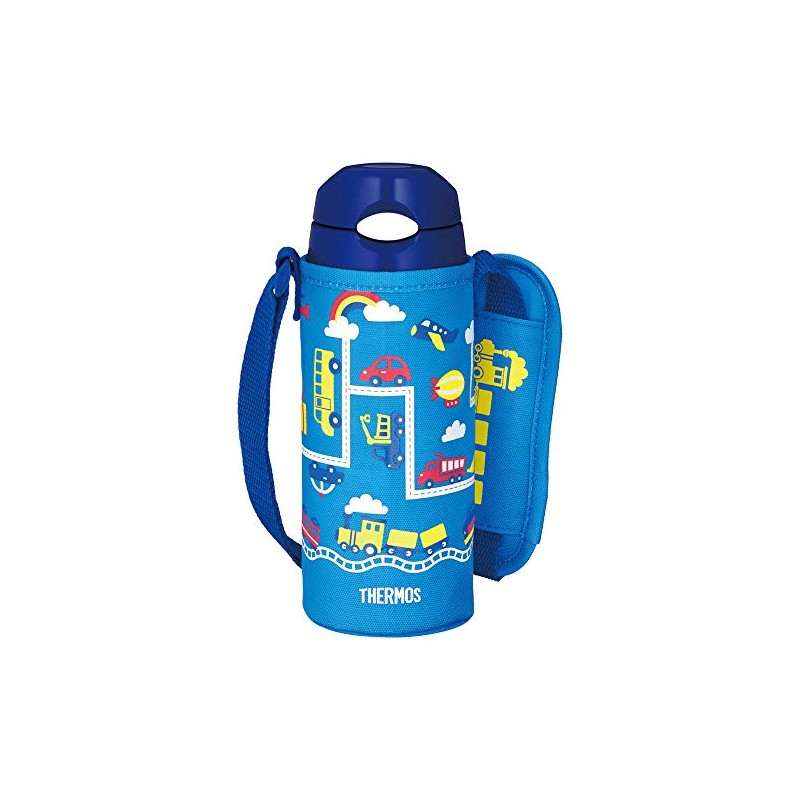 Thermos Water Bottle FHL-402F BL-N, Vacuum Insulated Bottle with a