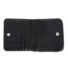 Jada GY-W291 Women's Bi-Fold Wallet, Rhinestone Logo, Mini Wallet, Denim,