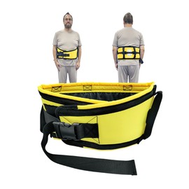 Ehucon Gait Belt for Seniors Transfer Belt Quick Release Buckle, Padded Handles Lift Assist Device for Elderly, Physical Therapy Strap, Safety Belt for Elderly (Yellow, Medium)