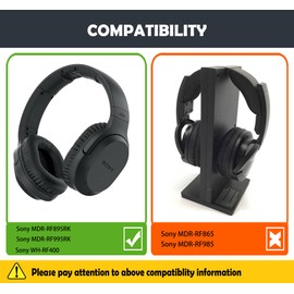 MDR-RF895RK Earpads Replacement for Sony MDR-RF895RK, MDR-RF995RK, WH-RF400 Headphones Ear Cushions with Softer Leather and Comfortable Foam