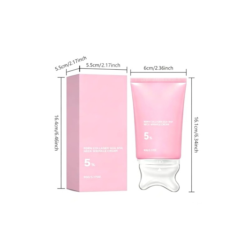 Crema Reafirmante de Cuello con PDRN, Colágeno y Aplicador Gua