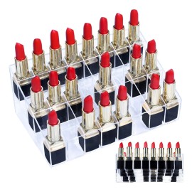 Organizador Para 40 Labiales Exhibidor Acrílico Maquillaje
