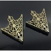 AVILMORE Antiqued Steampunk Collar Tip for Shirt Collar, Metal Copper
