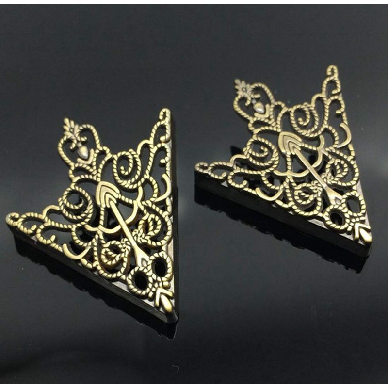 AVILMORE Antiqued Steampunk Collar Tip for Shirt Collar, Metal Copper