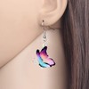 Bonsny Drop Dangle Floral Butterfly Earrings Fashion Insect Jewelry For