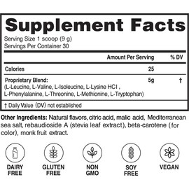 Advanced Bionutritionals -Advanced Citrus Zest Amino Powder, Amino Acid Supplement, Build Muscle, Post Workout Recovery, Energy, Stamina, Non-GMO, Gluten Free, Dairy Free, Vegan (30 Servings)