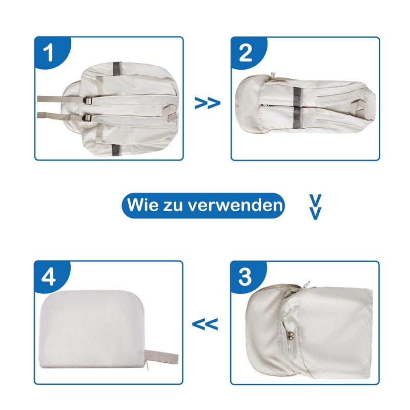 Prizmxed Foldable Backpack, Ultralight, 25L Deformable, Three-in-One Folding Backpack, Lightweight