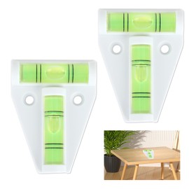 2 Pcs T Type Spirit Level, Mini Spirit Level Caravan Trailer Motor Home T Type Spirit Level Caravan Accessories Gadgets 2 Way Bubble Leveling Device Small Cross Check Spirit Bubble Level