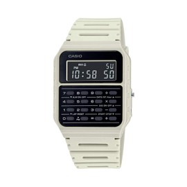 Casio CA53W Vintage Series | Grey | Data Bank | 1/100 SEC Stopwatch | Water Resistant | 8 Digit Calculator | Dual Time | Resin Band | Resin Case | Auto Calendar | Daily Alarm | 5 Year Battery
