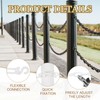 MECCANIXITY Plastic Chain 200 FT/61 M, Safety Chain White Plastic