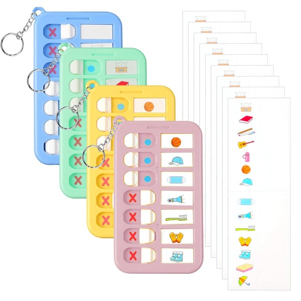 4Pcs Mini To Do List Checklist Board,Daily Schedule Chores Chart