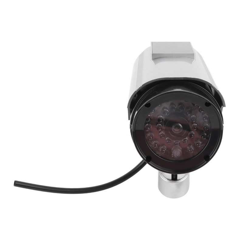 Fake Surveillance Camera Solar Powered Simulation Monitor with LED Flashing