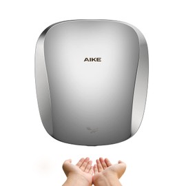 AIKE Air Tank Heavy Duty Hand Dryer HEPA Filter UL Approved 120V 1400W Polished Stainless Steel Finish Model AK2903