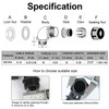 LeMotech M16 Cable Gland, 90 Degree Adjustable 6-10mm Strain Relief,