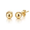 Philip Jones Gold Plated Ball Stud Earrings