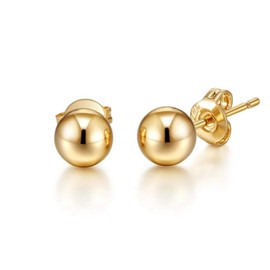 Philip Jones Gold Plated Ball Stud Earrings