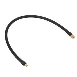 Acouto 1/4in NPT Rubber Air Compressor Hose Double Head Tire Inflator Connection Tube (3.28ft Tube)