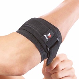 Zamst Elbow Band Sports Elbow Brace With Pressure Pad For Tennis and Golf Elbow-for Tennis, Golf, Pickleball, Badminton-Black, Medium