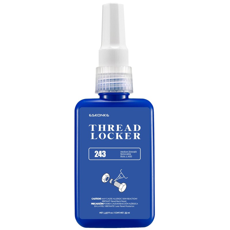 ESKONKE 3 Pack Thread Locker Blue 243 + Red 271