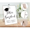 Graduation Photo Guest Book Sign with Stand,Guestbook Message Decoration,Graduation Reception