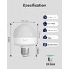 UNILAMP Rechargeable Light Bulbs for Lamps: 3000mAh E26 Battery Operated