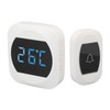 Wireless Doorbell Temperature Digital Display 4 Level Volume Adjustment Waterproof