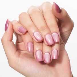 GLAMERMAID Pink Cat Eye Press on Nails Short Square, Handmade Magnet Cat Eye Jelly Gel Glitter Fake Nail Kit, Glitter Pink Medium Stick Acrylic Nails Art on False Nail Manicure Set for Women