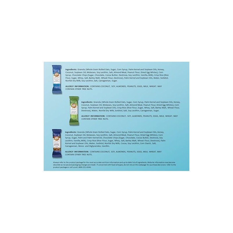 Sunbelt Bakery Fan Favorite Pack, 3 Flavor Chewy Granola Bar