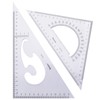 BronaGrand Large Triangle Ruler Square Set, 30/60 and 45/90 Degrees,