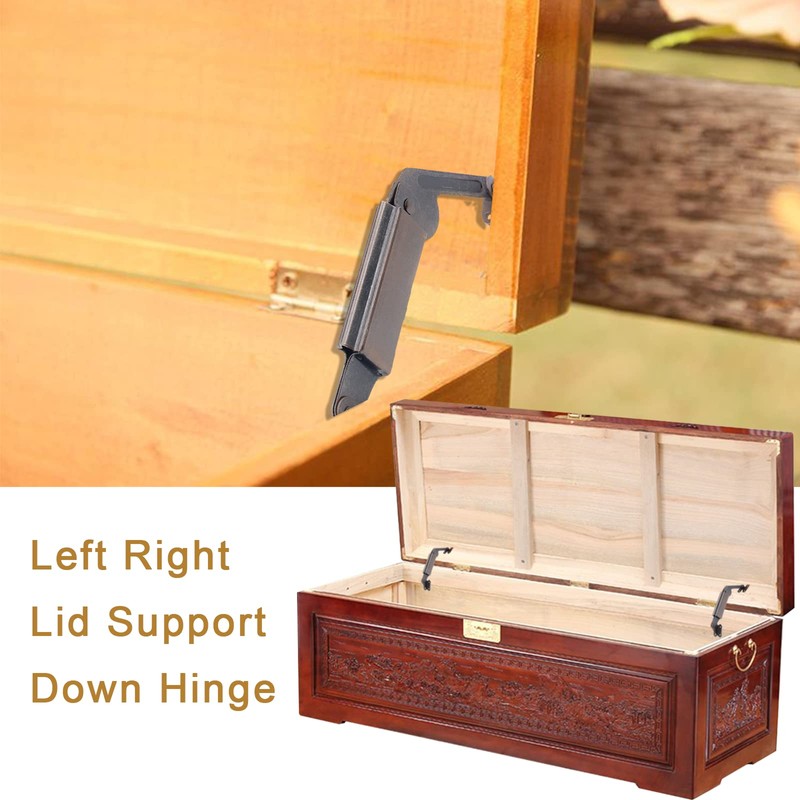Aracombie Spring Lid Support Hinge, 2Pcs Left Right Lid Support