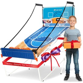 E-Jet Arcade Basketball Game, Basketball Gifts for Boys Girls Kids Children, Youth & Teens | 16-in-1 Games, Birthday Christmas Party, Blue, EIR047332023