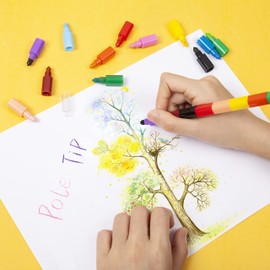 6 X Square Swop point Crayons, Pencil Crayons Kids Pens Stationary Supplies, Colouring Pencils Set, Toddler Twistables Coloured Crayons, Colouring Pencils, Assorted Colouring Crayons Party Bag Fillers