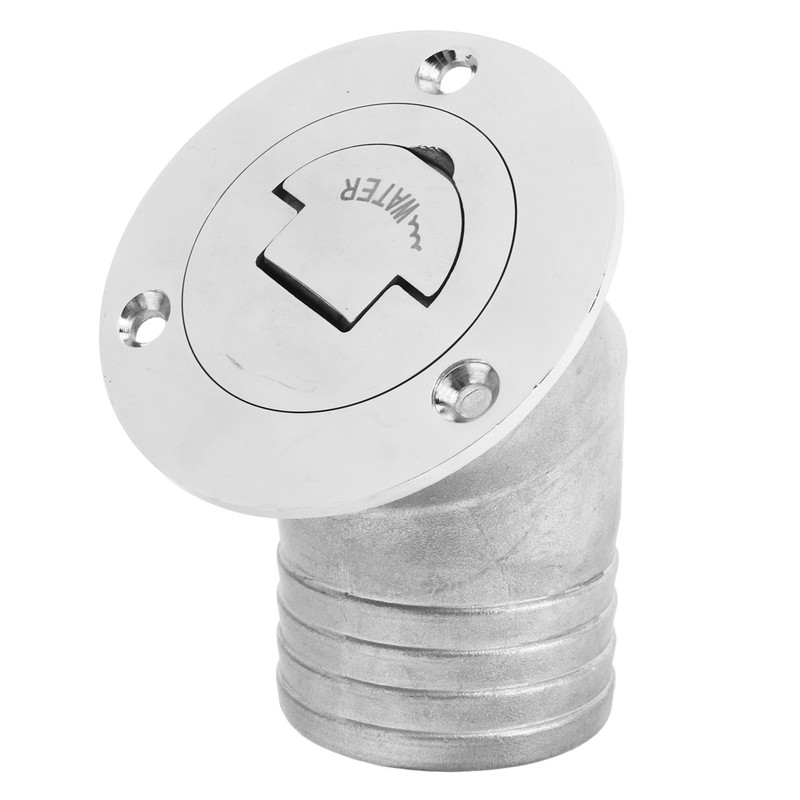 Boat Deck Filler 45° 316 Stainless Steel 38mm Flip Fill