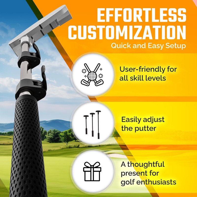 Go for It Golf Kids Putter with Extendable Shaft -