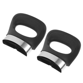 Kichvoe 2Pcs Pot Side Handles Replacement: Universal Pan HandlesHeat-Resistant Double-Hole Design, Anti-Scald Side Handles for Pressure Pans, Cookware Steamers, Sauce Pots, Kitchen Accessory