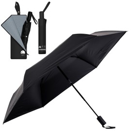 Seizuku Folding Umbrella, Parasol, Ultra Lightweight, 7.9 - 8.7 oz (203 g) - 7.9 oz (221 g), One-touch Automatic Opening/Closing with Safety Lock, Fully Blackout, UV Protection, 100% Sun or Rain,